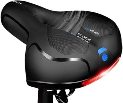 Bisiklet Koltuğu Rahat ve Nefes Alabil Bisiklet Sele Yastığı Suya Dayanıklı MTB Dağ Yolu Bisikleti için Çift Darbe Emici