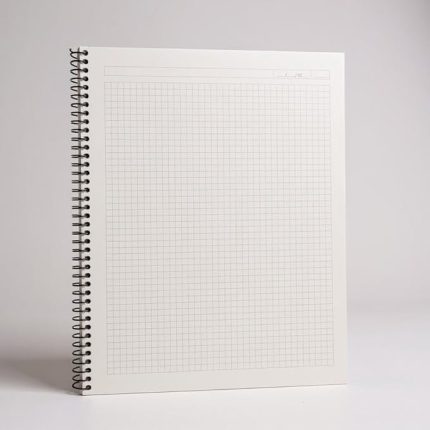 Boyutunda Şeffaf Kapağa Sahip Yırtılmaz Su Geçirmez Spiralli 60 Yapraklı Not Defteri, Ofis İçin İdeal, Planlayıcı (Kareli)