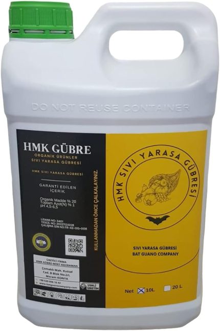 SIVI YARASA GÜBRESİ %100 Organik Bat Guano 10 Litre