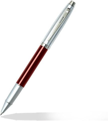 93071 Sheaffer 100 Roller Kalem Kırmızı Krom