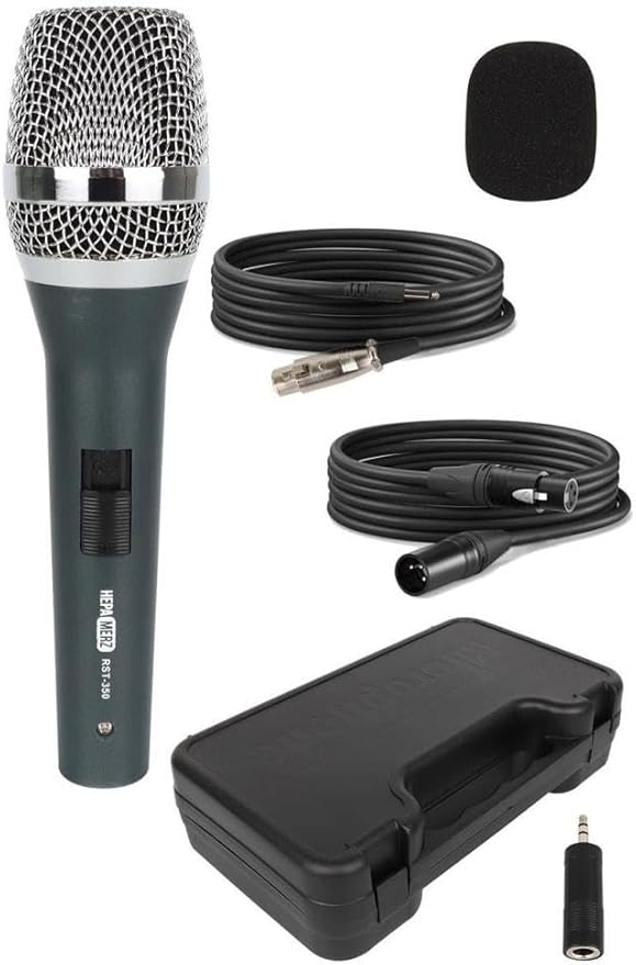 Merz RST-350 Profesyonel Dinamik Cardioid Kablolu EL Mikrofonu Kaliteli (Çanta ve Full Set)