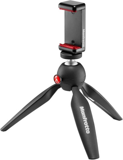 Mkpixiclamp-Bk Manfrotto Mkpixiclamp-Bk Mini Tripod Bk W/Phone Cl, Siyah