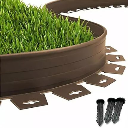Garden Çim Ayırıcı 25 M Kahverengi Çim Sınırlayıcı Taş Toprak Ayıracı Çim Ayracı Çim Ayırıcı Bariyeri