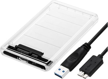 4266 2.5 Usb 3.0 Harici Ssd Harddisk Şeffaf SataTaşınabilir Hdd Kutusu