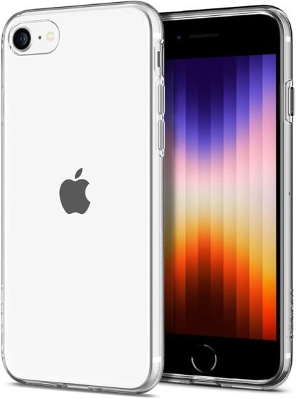 iPhone SE (2022 / 2020) / iPhone 8 / iPhone 7 Kılıf Liquid Crystal 4 Tarafı Tam Koruma Crystal Clear - 042CS20435