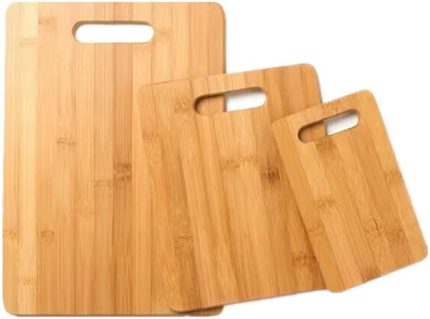 Home Bambu Kesme Tahtası, Çok Amaçlı Doğrama Tahtası, Et, Ekmek, Balık, Sebze ve Meyve için Kesim Panosu, Yıkanabilir ve Dayanıklı Mutfak Aksesuarı (22x32 Cm)
