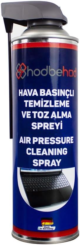Tetikli Çubuklu Kapak Toz Alıcı Basınçlı Hava Spreyi Air Duster 500 ml