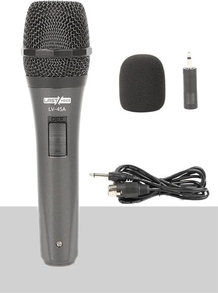 Lv-45A Dinamik Kablolu EL Mikrofon (Kablo Sünger ve Aparat Hediyeli)