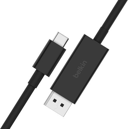 USB Tip C - DisplayPort 1.4 Kablo 6.6ft/2m, 32.4Gbps, 8K@60Hz veya 4K@144HZ, HBR3, DSC, HDCP 2.2, DP Alt Modu, Geriye Dönük Uyumlu, Windows, MacOS, iPadOS, Android ve Daha Fazlası ile Çalışır