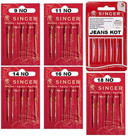 makina Singer Ev Tipi Aile Dikiş İğnesi Komple Dikiş İğne Seti