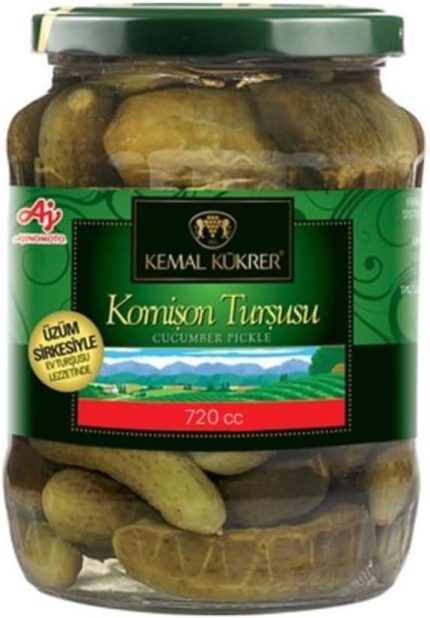 Kükrer Kornişon Turşu No:2 Cam Kavanoz 720 cc