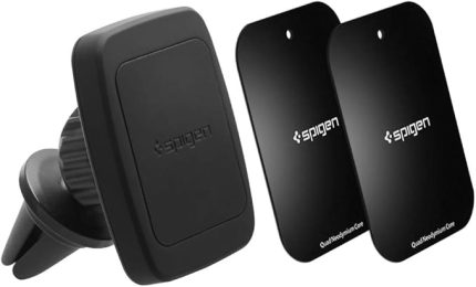 Air Vent Manyetik Araç içi Telefon Tutucu + 2 Adet Manyetik Plaka (Tüm Cihazlarla Uyumlu Araç Tutacağı) Kuel H12 - 000CD20115