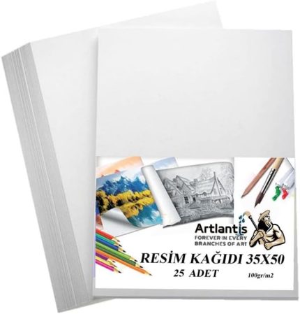 Kağıdı 35x50 25 Li 100 gr 1 Paket 35 * 50 Resim Kartonu