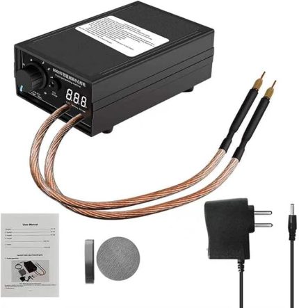 Yüksek Güçlü Çift Darbe Noktaları Kaynak Makinesi 18650 Lityum Pil Cep Telefonu Pilleri ve 0.1-0.3mm l Levha Doomun