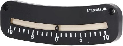 Klinometre ‑10° ila 0° ila 10° arası Şeffaf Ölçekli Mini Açılı Eğim Ölçer Sabitleme Delikli