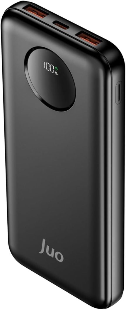 10000mAh 22.5W Dijital Led Ekranlı Taşınabilir Hızlı Şarj Cihazı Powerbank Siyah