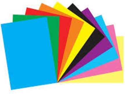 Renkli Fon Kartonu 10 Adet A4