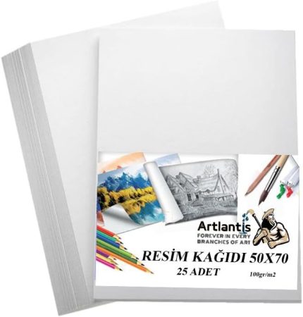 Kağıdı 50x70 25 Li 100 gr 1 Paket 50 * 70 Resim Kartonu
