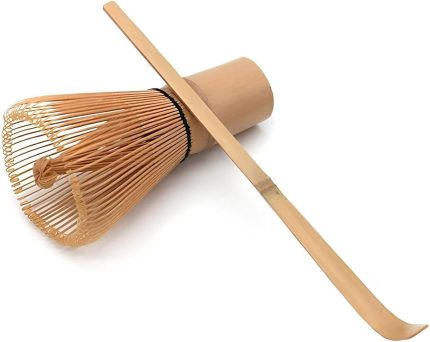 Matcha Çayı Karıştırıcı Fırça ve Kaşık Bamboo Whisk Köpürtücü cin552