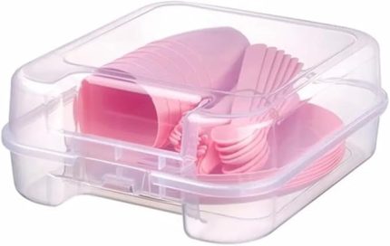 6 Kişilik Piknik Seti Çatal, Bıçak, Kaşık, Bardak, Tabak Komple Set 31 Parça