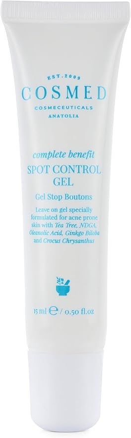 Akne Eğilimli ciltler için çay ağacı içeren kontrol jel