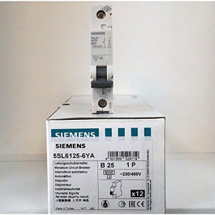 B Tip 25 Amper 6ka Otomatik Sigorta 5sl6125 6ya Yeni Seri B1x25a B25