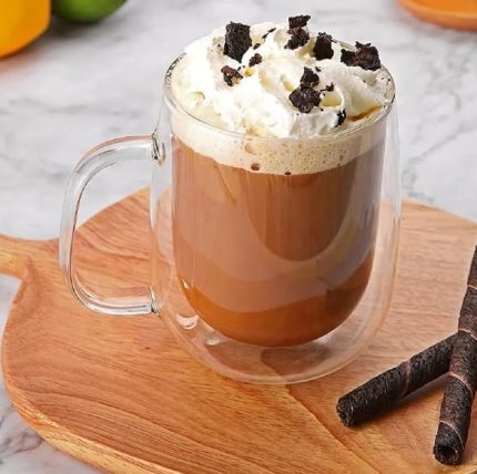 Cidarlı Kulplu Kahve Kupası (Borosilikat)