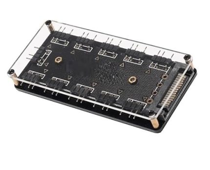 Rgb Led 3 Pin 11 Port 5V Sata Power Güç Fan Çoklayıcır Şerit Hub Kablo Splitter