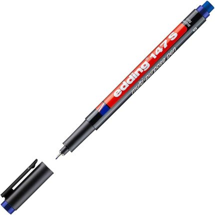 147 S silgili permanent kalem - asetat kalemi - mavi - 1 kalem - 0,3 mm yuvarlak uç