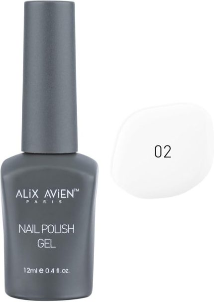 AVIEN Uv Kalıcı Beyaz Jel Oje 02 - Gel Polish- 12 ml