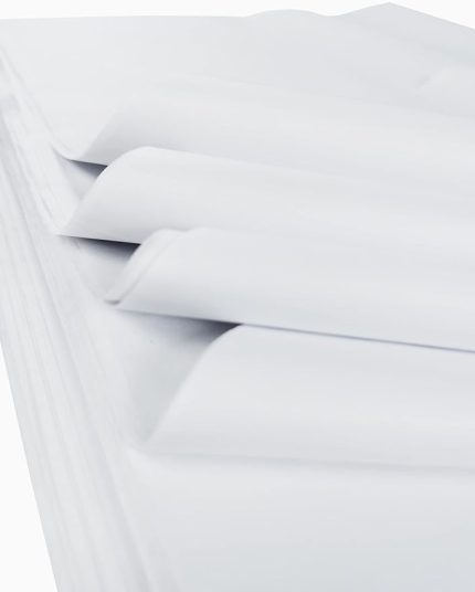 Creative Beyaz pelür kağıt, büyük kağıtlar, asitsiz sanat kağıdı, hediye kağıdı, saklama, ambalaj, sanat ve el işi için mükemmel, büyük paket, arşivleme, parçalama, 70 x 50 cm yaprak boyutu