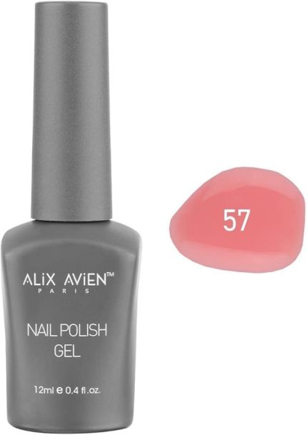 AVIEN Yavruağzı Kalıcı Oje 57-Yoğun Renk Veren Jel Oje 12 ml-Nail UV Gel Polish 57