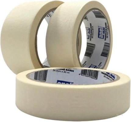 3 Adet Maskeleme Bantı Kağıt Bant 36 mm x 30 mt