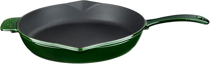 Metal Premium Serisi - Döküm Kızartma Tavası, Yuvarlak, 28 cm, Majolik Yeşil