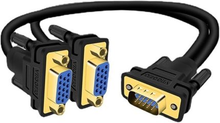 VGA to 2 VGA Çoklayıcı Splitter Y Kablo