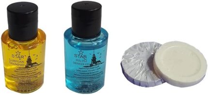 Adet Otel Tipi Duş Şampuanı + Duş Jeli + Banyo Sabunu