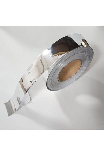 Krom Nikelaj Bant Yapışkanlı Araç Çıta Direk Kaplama Folyosu 5 Cm X 5 Metre