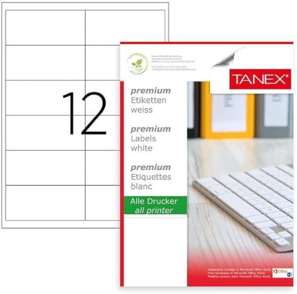 Tw-2546 100x46 mm Lazer Etiket 100 Lü Paket