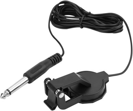 Pick Up 6,35 mm O Jack Klipsli Mikrofon Piezo Pikap, Keman ve Akustik Gitar Pikap, Kolay Bağlantı için Hafif Tasarım