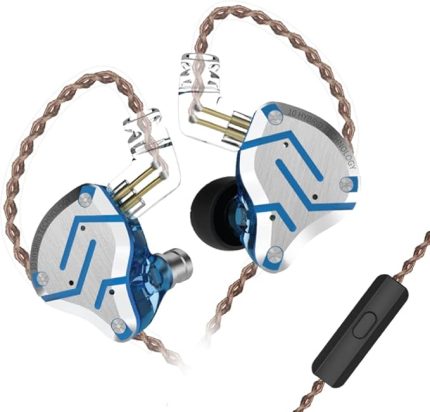 Kart KZ ZS10 Pro Mikrofonlu Kulak İçi Kablolu Kulaklık (Parlama Mavisi)