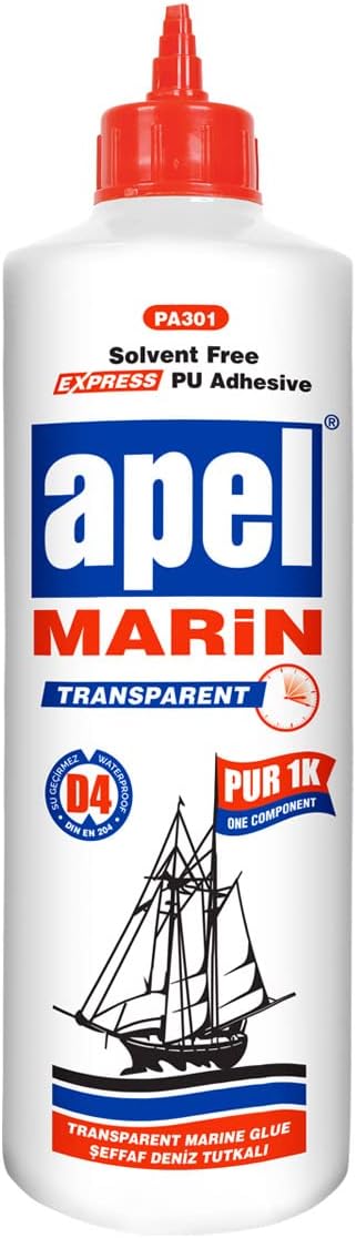 Marin Poliüretan Tutkalı, Şeffaf, 600 ml