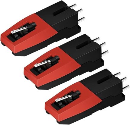 3 adet Gramofon kayıt manyetik Stylus ile LP vinil iğne aksesuarları fonograf pikap Stylus