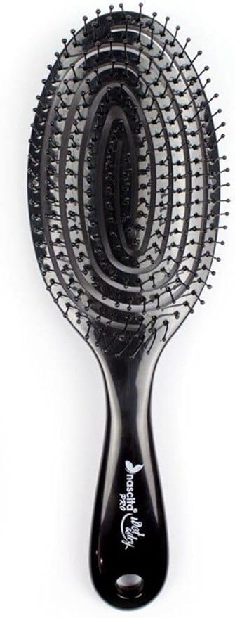 Nascita Pro Üç Boyutlu Oval Saç Fırçası-03 Siyah 1 Paket(1 x 1 Adet)