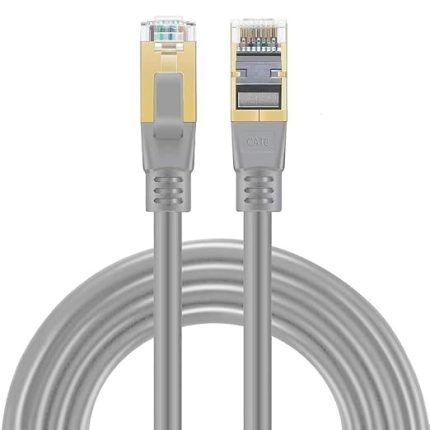 ICAT8-02G Cat8 S/FTP 40Gbps 2000Mhz High Speed%100 Copper Network Kablo 2 Metre-Gri