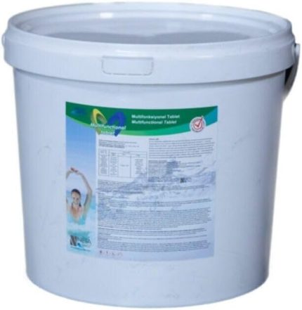 Blue 10 Kg Multıfunctıonal Stabilize Triklor Multı Tablet 200 Gr%90 Klor - Chlorine Tablets
