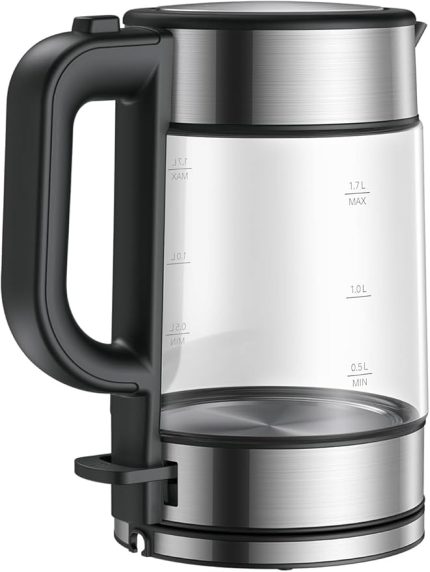 Electric Glass Kettle Black