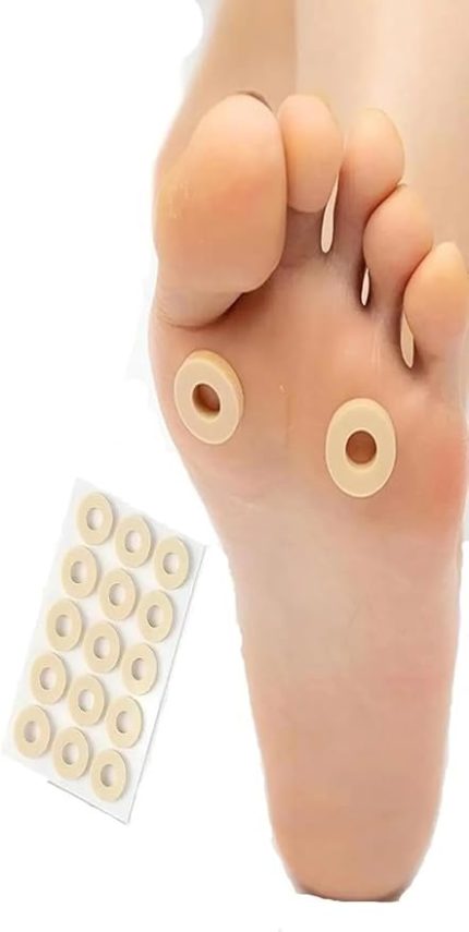 Nasır Bandı, Sünger Parmak Taban Yama Bant, Delikli Sünger Ped, Ayakkabı Vurma Sürtünme Önleyici Bant 15 Adet