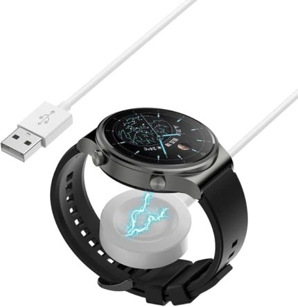 Huawei Watch Gt3 Şarj Gt2 Pro Gt3 Pro Uygun Akıllı Saat Şarj Cihazı Aleti Orjinal gibi Beyaz Manyetik Şarj Aleti