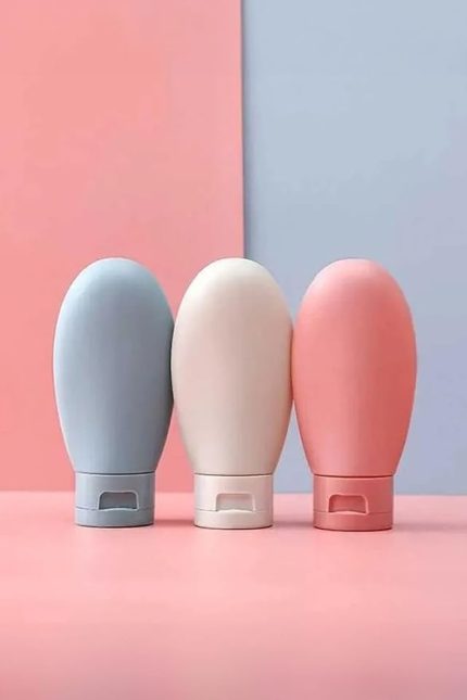 Adet Seyahat Tipi Doldurulabilir Krem Şampuan Duş Jeli Sprey Losyon Şişe Seti Krem Kutusu 60 Ml