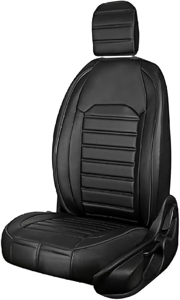 Megane 2 HB İle Uyumlu Lüx Oto Koltuk Kılıfı Ön Arka Takım Çizgili Desen SİYAH - Görsel 5